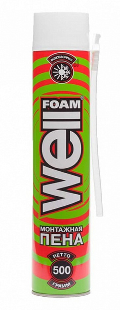 Пена Wellfoam 500 стандарт. всесезонная 16 шт