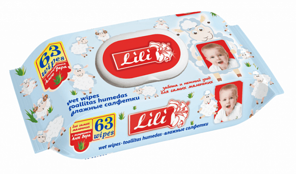 Салф.вл.63шт. ПЛ.Клапан/ для детей с экстрактом алоэ вера  (22) TM Lili 3/63-162