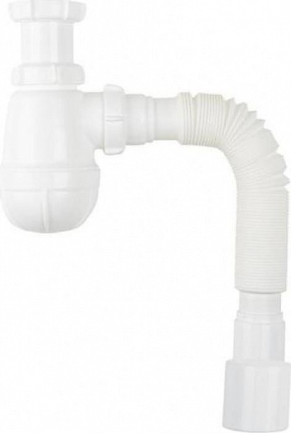 Aquant Сифон для умывальника 1 1/2"х40 без выпуска с г.т. 40х40 /50/