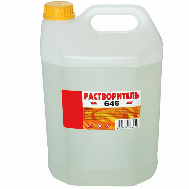 Растворитель "646" (5л), Вершина СПб 3шт/кор