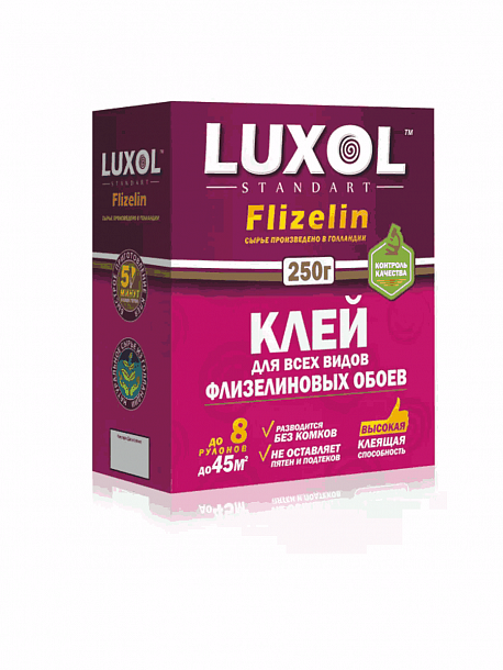 Клей обойный «LUXOL флизелин» (Standart), 250 г /18