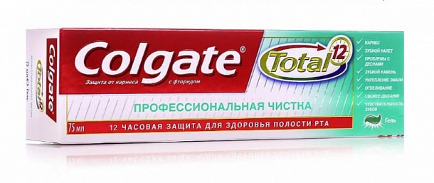 З/п Колгейт Тотал 12 Проф.чистка паста 75 мл /12/ 48 кор