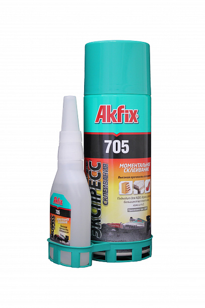 Клей AKFIX 705 400/125 унив. двухкомпонентный 24шт/упак 1