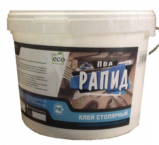 Клей ПВА РАПИД "Столяр" (5кг) для дерева