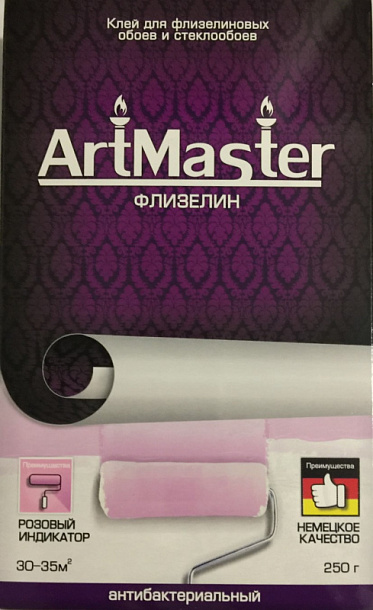 "ArtMaster" флизелин индикатор (250г) обойный клей 12 шт/кор