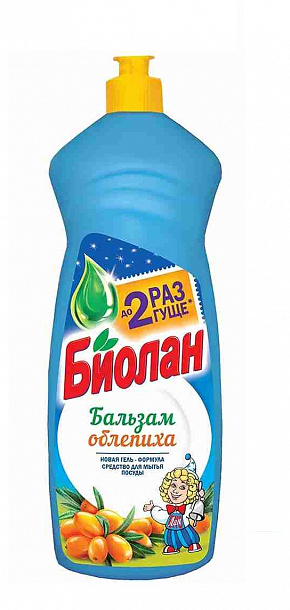 Моющее ср-во Биолан д/посуды 900 мл Облепиха/12/