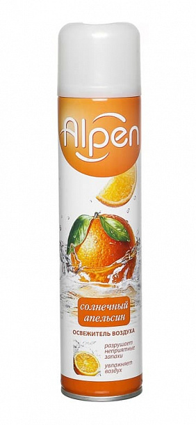 Освежитель воздуха Alpen "Солнечный апельсин" 300 мл /12/