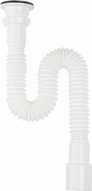 Aquant Гофросифон 1 1/2"х40 с пласт. реш. /75/