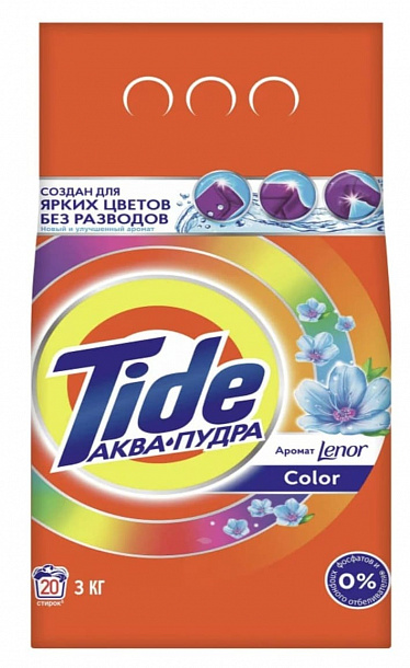 ТАЙД авт Color Lenor 3кг СМС порошок /6/