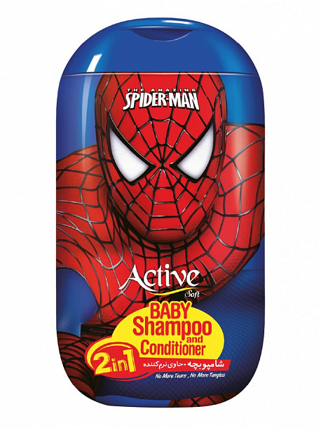 ACTIVE Детский шампунь и кондиционер 2в1 "Spiderman", 280 мл (12/1368)