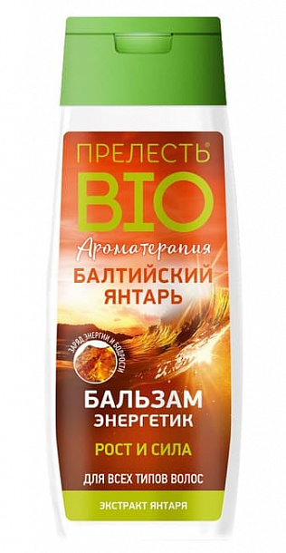 Шампунь Прелесть Био Балтийский янтарь,энергетик 400мл  /12