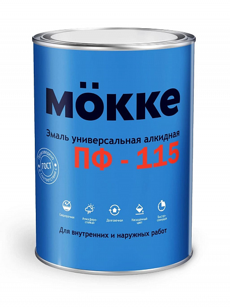 Эмаль алкидная ПФ-115 MÖKKE синий, 1,9 кг 6шт/уп