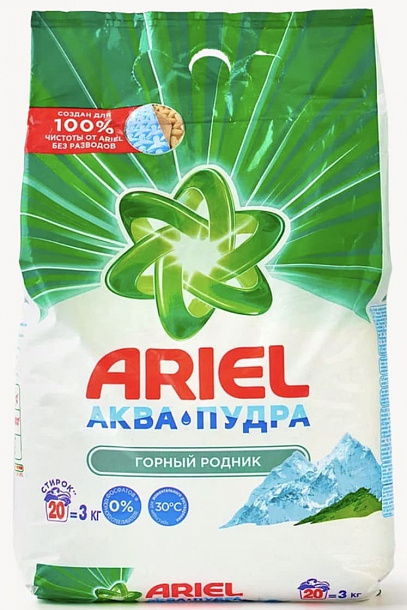 АРИЕЛЬ  авт Горный родник 3 кг /6