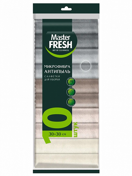 Master FRESH МИКРОФИБРА набор антипыль (плюш) 30*30 см 10 шт/6			