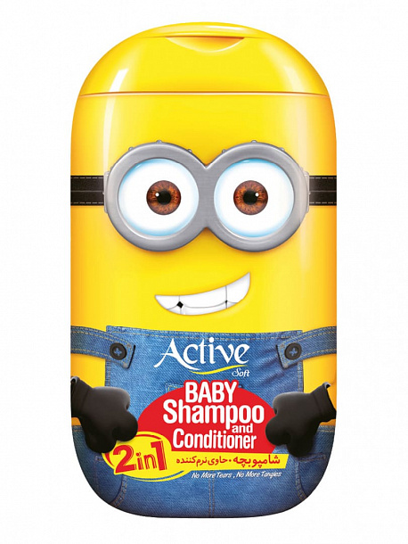 ACTIVE Детский шампунь и кондиционер 2в1 "Minions", 280 мл (12/1368)
