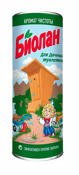 Порошковое дезод. ср-во Биолан Аромат чистоты д/дачных туалетов/400гр/24