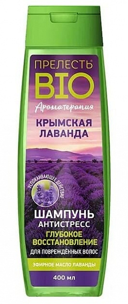 Шампунь Прелесть Био Крымская лаванда 400мл /12