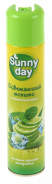 Освежитель воздуха Sunny Day "Свежеть Мохито"/300 см3/12