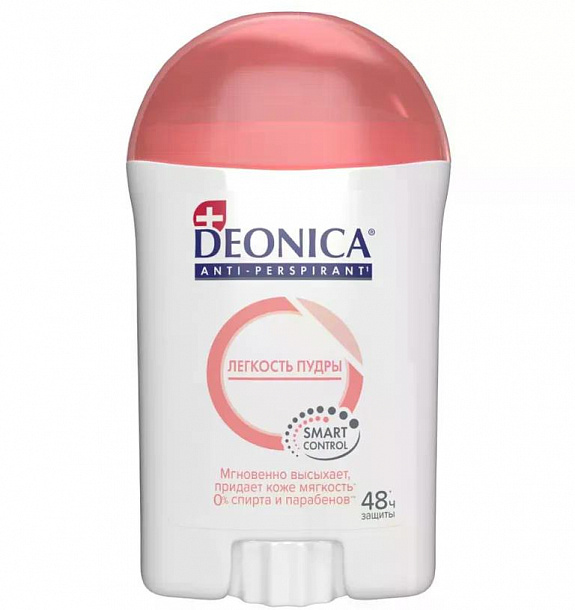 DEONICA Антиперспирант-стик Легкость пудры, 40 мл