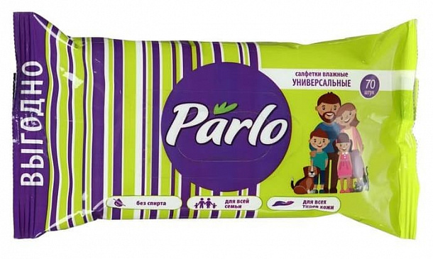 PARLO Влажные салфетки универсальные для всей семьи 70шт  /28