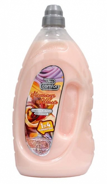 Кондиционер  Vesta 2л "Ultra comfort" "Кашемир и шелк"/6шт РОЗОВЫЙ