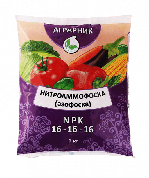 Нитроаммофоска (азофоска) 1 кг (25шт/уп) АГРАРНИК