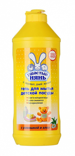 УШАСТЫЙ НЯНЬ моющее ср-во д/дет.посуды 500 мл /сп 5/кор 20/ 