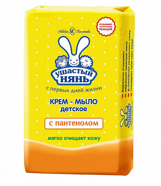 УШАСТЫЙ НЯНЬ крем-мыло Пантенол 90 гр*6/72