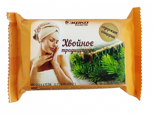 Мыло туалетное ТРАДИЦИОННОЕ Хвойное 190г/18