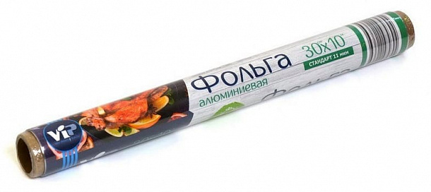 Фольга алюминиевая пищевая Стандарт 30см х 10 м /36/