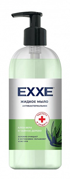 EXXE Жидкое мыло Антибактериальн. Алоэ и чайн дерево/500мл /12