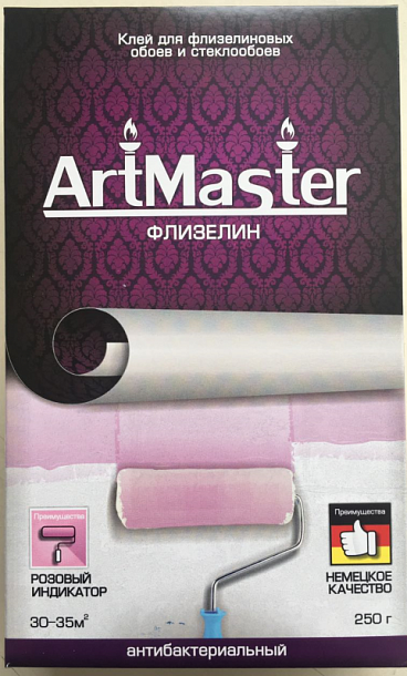 "ArtMaster" винил индикатор (250г) обойный клей 12 шт/кор 1