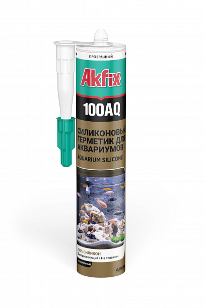 Akfix 100AQ Аквариумный силикон, 280 мл. Прозрачный 2