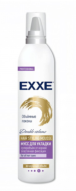 EXXE Мусс для укладки волос Объёмные локоны" 250мл/12