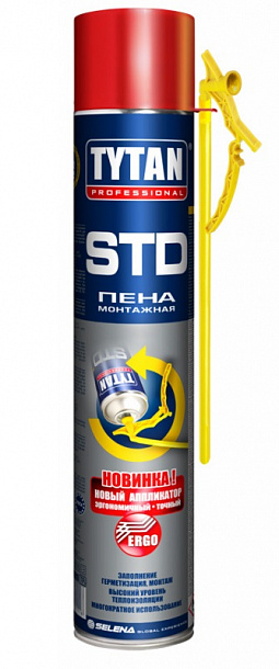 Пена Tytan STD бытовая ЭРГО 750 мл 12 шт/кор