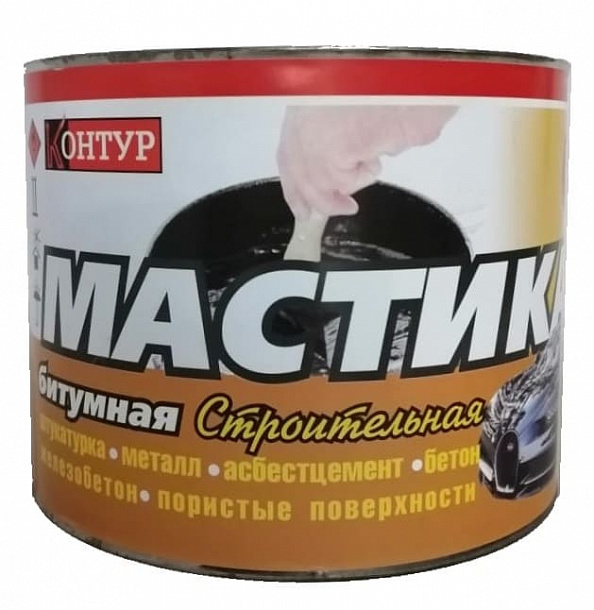 Мастика  битумная КОНТУР 1,8кг (шт)