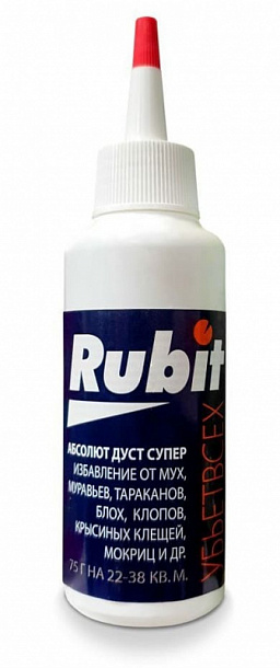 Дуст инсектицидный от ТАРАКАНОВ Абсолют дустер 75г (60) РУБИТ