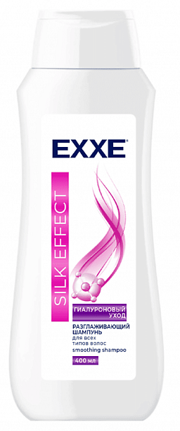 EXXE Шампунь д/волос SILK EFFECT "Гиалуроновый уход" 400мл/12