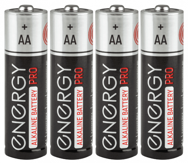 Батарейка АА алкалиновая Energy Pro LR6/4S shrink (104401) [4!/60/720]