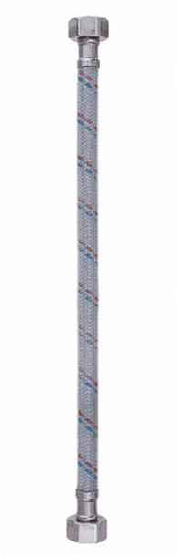 Подводка с ПВХ покрытием для воды 1/2" вн-вн  60 см (AQUALINE 180/10)