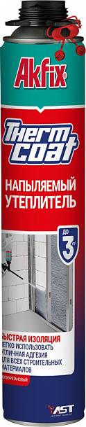 Akfix Thermcoat Напыляемый ПУ утеплитель, 930 гр.