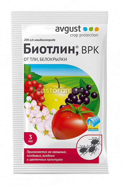 Биотлин 3 мл Ампула в пак. (200шт/уп) /ср-во от тли/ "Август"