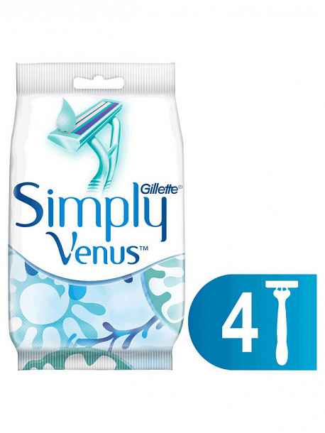 Gilette Venus Бритвы Одноразовые женские 4 шт