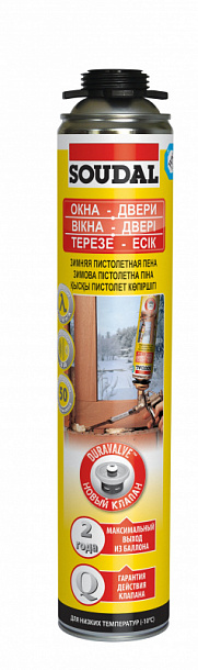 Пена SOUDAL  проф. ЗИМА 750мл (860г) 12шт/упак