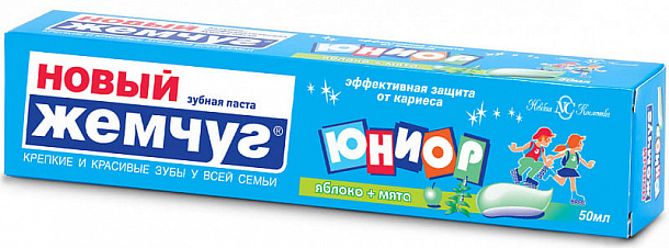 З/п Новый жемчуг 50 мл Юниор Яблоко Мята /36