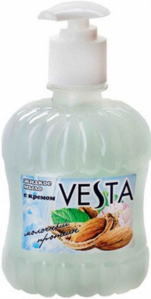 Жидкое мыло Vesta с доз. Молочный протеин  315мл./15шт