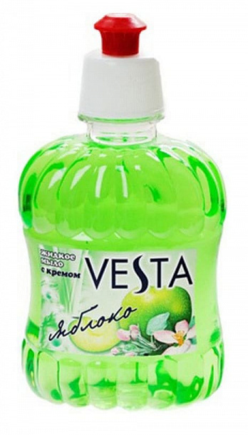 Жидкое мыло Vesta с доз. Яблоко  315мл./15шт