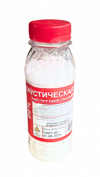 Сода каустическая в гранулах 250 г /24