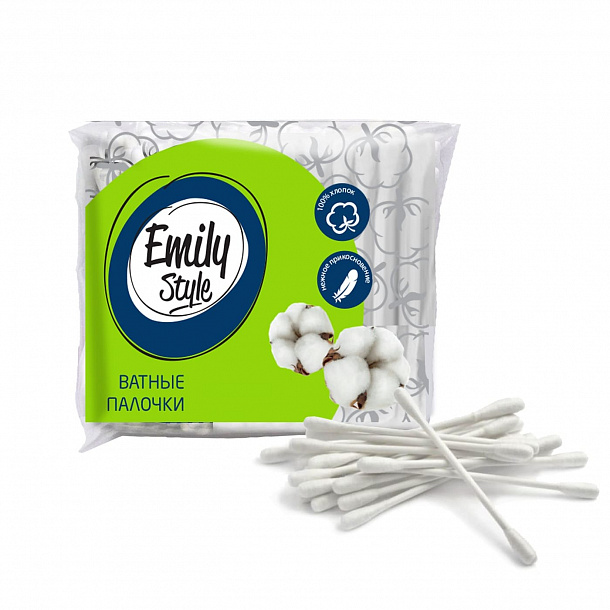 Emily Style ватные палочки пакет 400шт  /24
