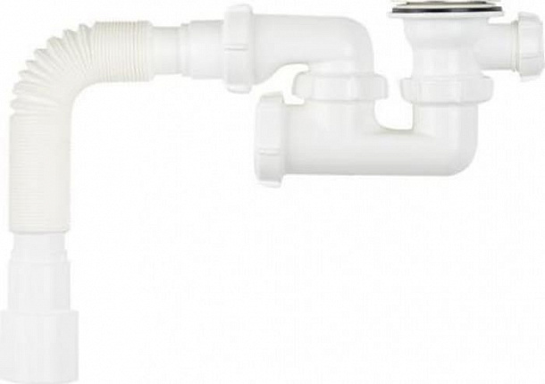 Aquant Сифон для душевого поддона 1 1/2"х40 регулируемый с выпуском с г.т. 40х40/50  /40/